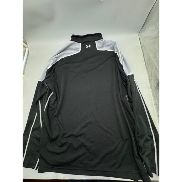 Under Armour Tahoe Donner Black 1/4 hook & loop Pullover Shirt L 2XL Polyester - Picture 10 of 11